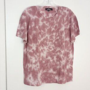 Lulu's Vintage Berry Mauve Cozy Livin' Tie Dye T-Shirt NWOT